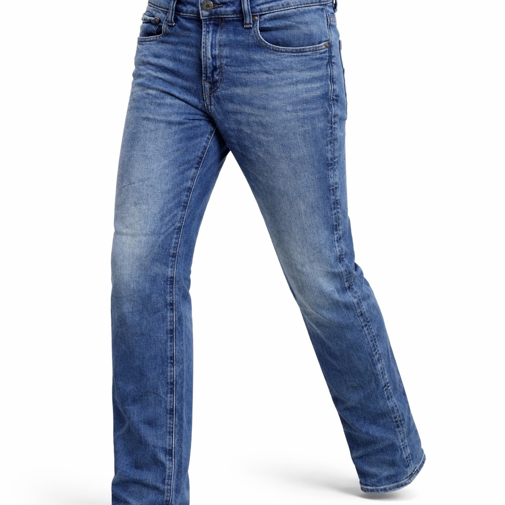 American‎ Eagle Airflex Slim Straight Jeans Mens 28/28 Blue Denim Stretch 3032